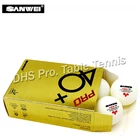 Мяч для настольного тенниса SANWEI 3-Star ABS 40 + PRO, одобрено ITTF, новый материал, Пластиковые Мячи