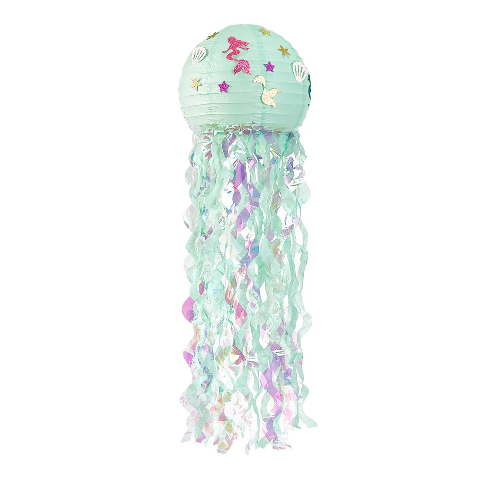 

Bright Strip Party Decoration Hanging Jellyfish Paper Lanterns Kit Wish For Birthday Party Decoration 7 Colours Bright Pieces