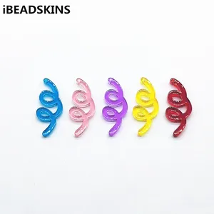 Новое поступление! Прозрачная скрученная форма, 32x13 мм, 100 шт., Очаровательная фурнитура для ювелирных изделийсерьги, детали сделай сам, фурнитура и компоненты для ювелирных изделий