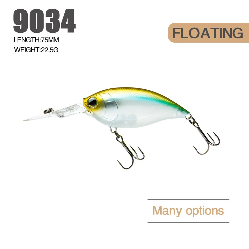Floating Carnkbait Fishing Lure Weights 22.5g 75mm Depth 2-3M Mino Rock Lures Pesca Wobblers Carp Fish Artificial Baits Tackle
