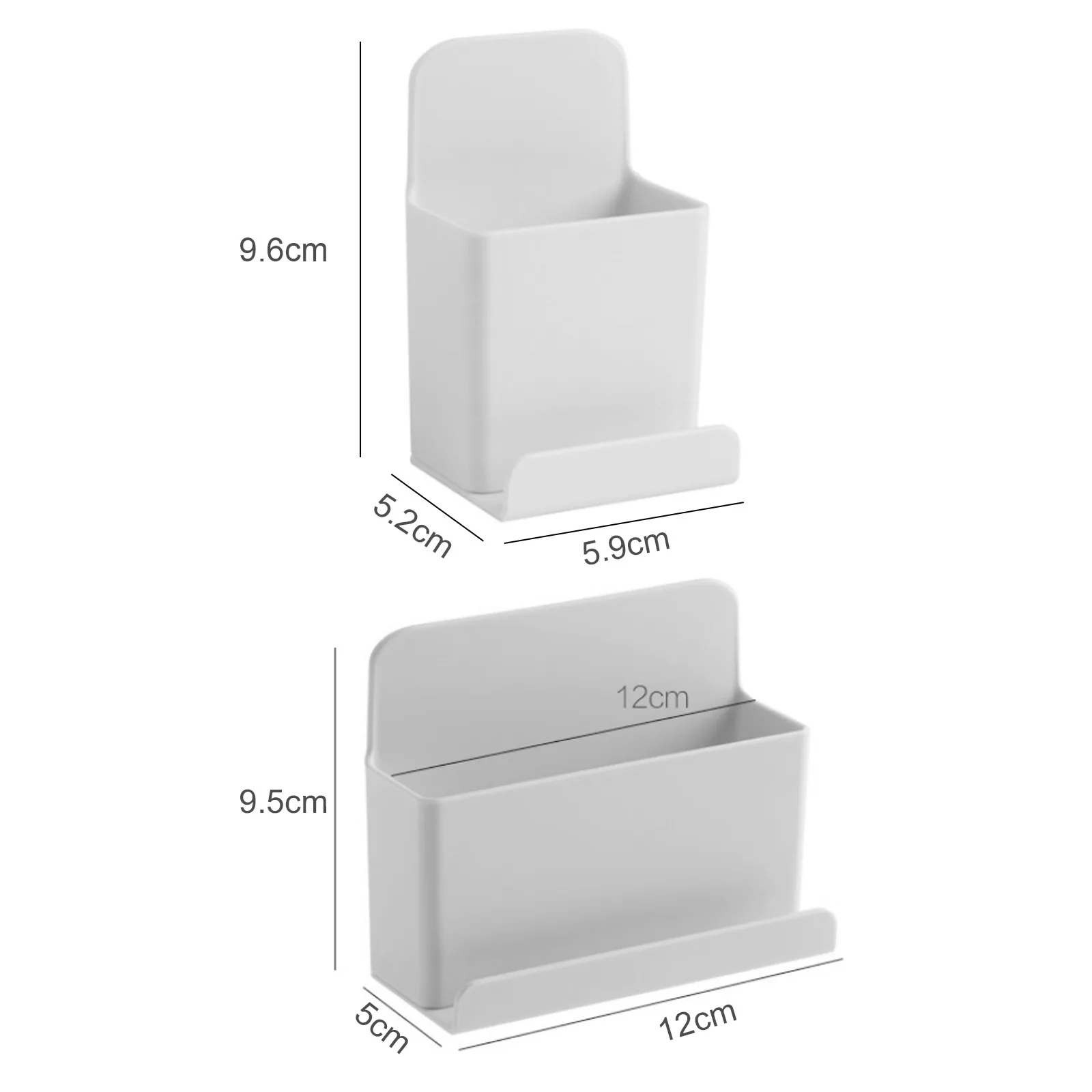 

Wall Mounted Organizer Storage Box Remote Control Air Conditioner Storage Case Mobile Phone Plug Holder Stand Container