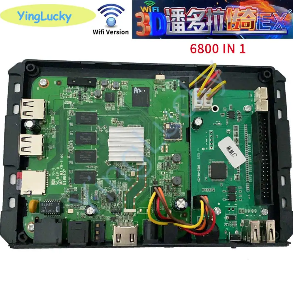 

Материнская плата Pandora Saga 6800, новая, с 3D Wi-Fi, с USB-разъемом, с разъемом питания для ТВ, ПК, HD, аркадного автомата