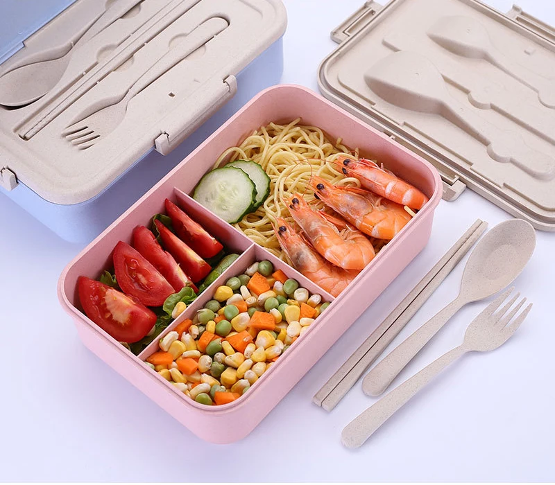 Герметичный Ланч-бокс милый креативный большой емкости Bento box для дома и офиса студенческий Портативный прочный простой детский пищевой контейнер