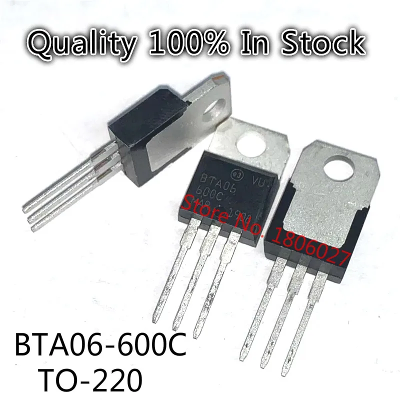 10 шт./лот BTA06-600C симистор BTA06 6A 600V TO-220