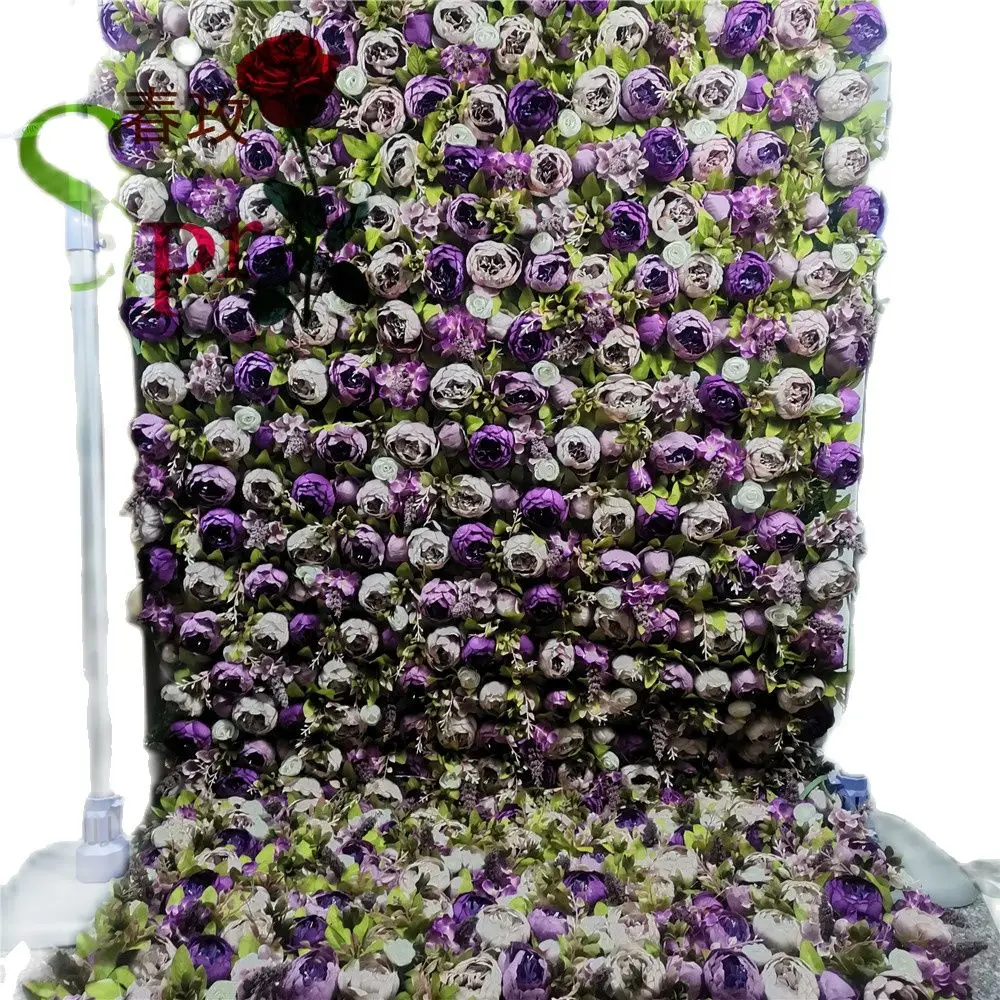 SPR New Design Flower Wall Backdrop Wedding Wholesale Artificial Flower Mat For Customized Flower Wall