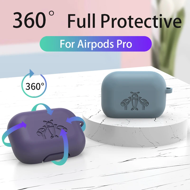 Силиконовый чехол для Airpods Pro беспроводной с Bluetooth apple airpods pro наушников Air Pods 3