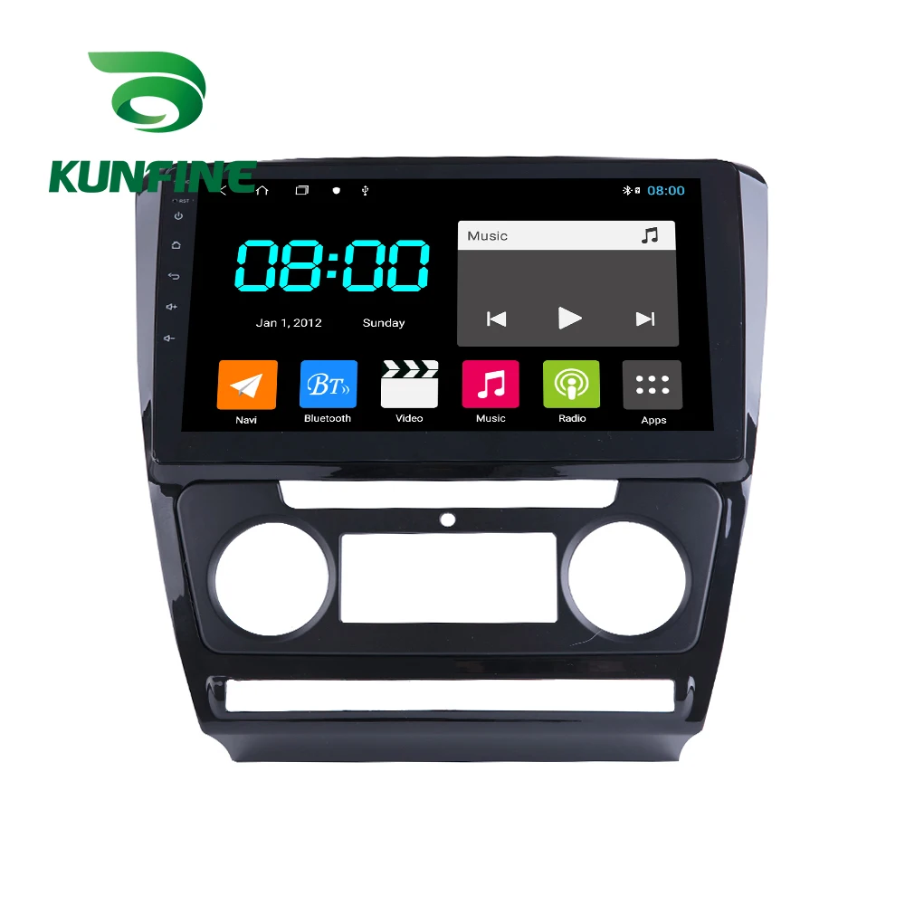 Автомобильный мультимедийный плеер Octa Core Android 10 0 с DVD GPS-навигацией стерео для Skoda