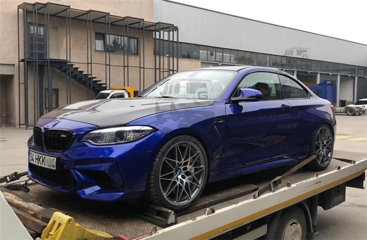 GTS капот из углеродного волокна подходит для M2 F87 к GTS стиль двухсторонний капот из углеродного волокна