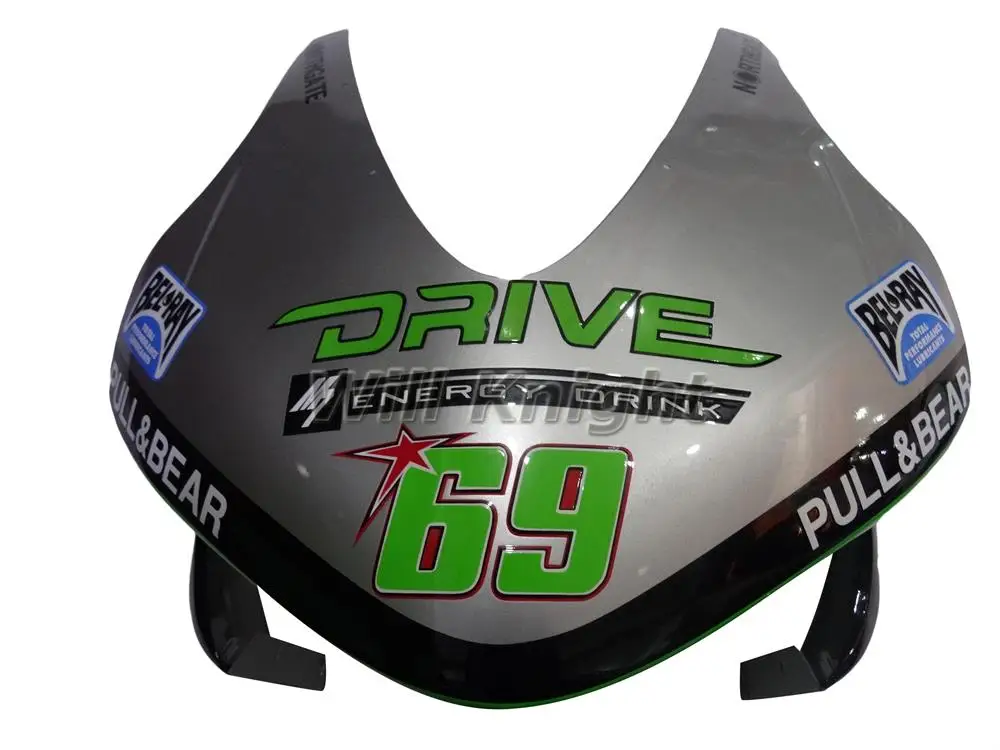 

Racing Version ABS Plastic Injection Motorcycle Body Panel Fairing Kits for Honda CBR600RR CBR600 F5 2003 2004 Green Silver