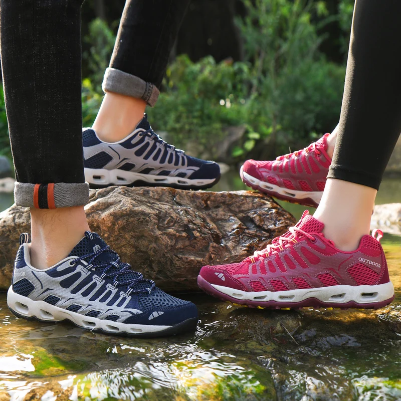 Summer Outdoor Women Trekking Shoes Couples Hiking Camping Tourism Trekking Men's Sneakers Mountain Hike Tracking Wandelschoenen