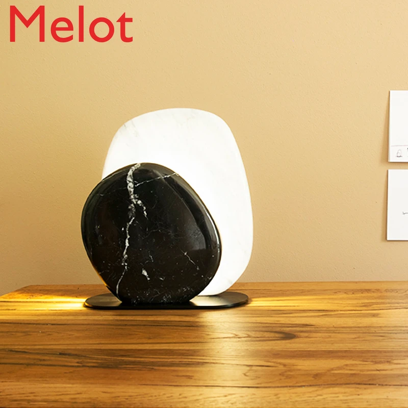 

Post-Modern Minimalist Living Room Study Decorative Table Lamp Nordic Creative Designer Bedroom Bedside Table Marble Table Lamp