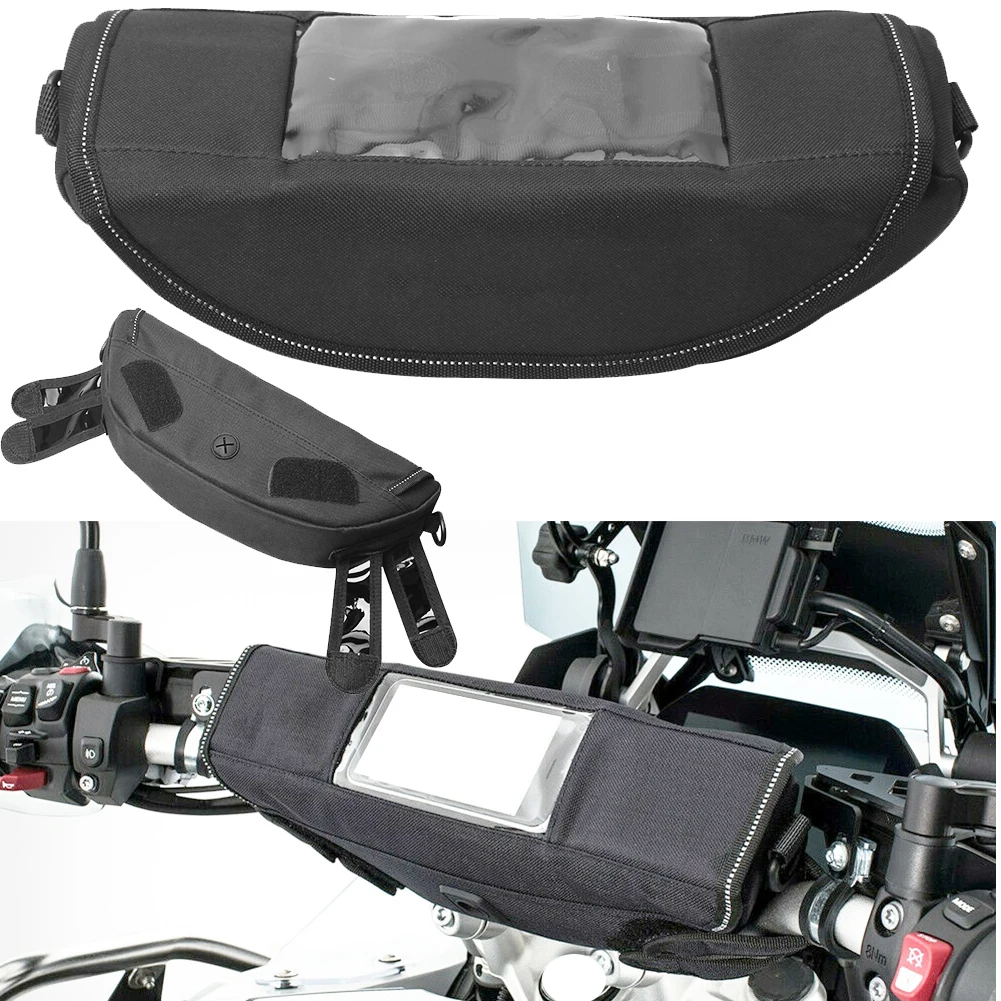

Waterproof Motorcycle Handlebar Travel Bag Internal Zipper Pocket For BMW F750GS F850GS R1200GS ADV F700GS S1000XRStorage Bag