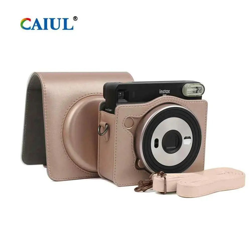 CAIUL защитный чехол для Fujifilm Instax квадратный SQ6 коричневый/румяна