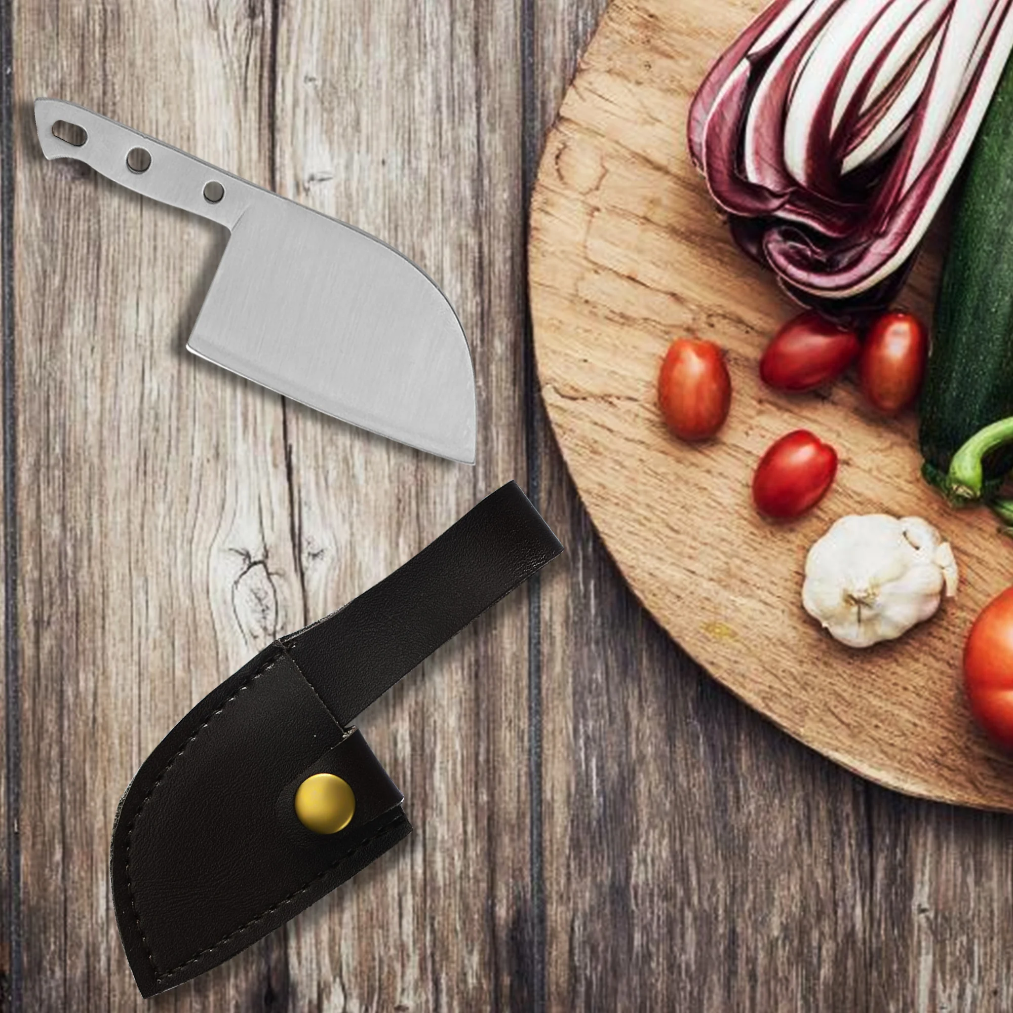 Sowoll 7'' INCH Slaughter Cleaver Knife Chinese Style Full Tang Stainless Steel Chef Kitchen Cooking Gift Box Accessory Tools | Дом и
