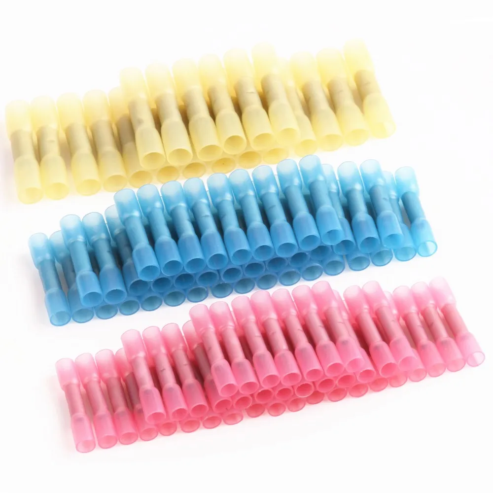 

400PCS Waterproof Heat Shrink Butt Connectors Insulated Electrical Wire Splice Cable Crimp Terminals - Marine Automotive