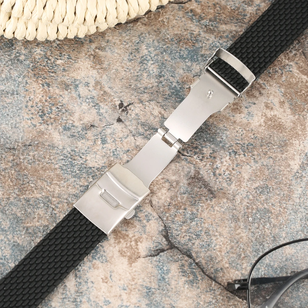 Classic Black Waterproof 38/42MM Watch Band for Apple series 2/3/4 Generation Strap Durable Silicon Replacement | Наручные часы