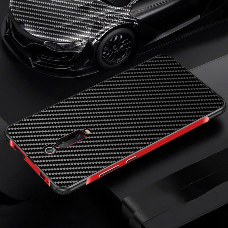 Роскошный Алюминиевый металлический чехол для Xiaomi mi 9 T/Pro/Red mi K20/Pro ультра тонкий жесткий карбоновый элемент задняя крышка чехол красный mi K20
