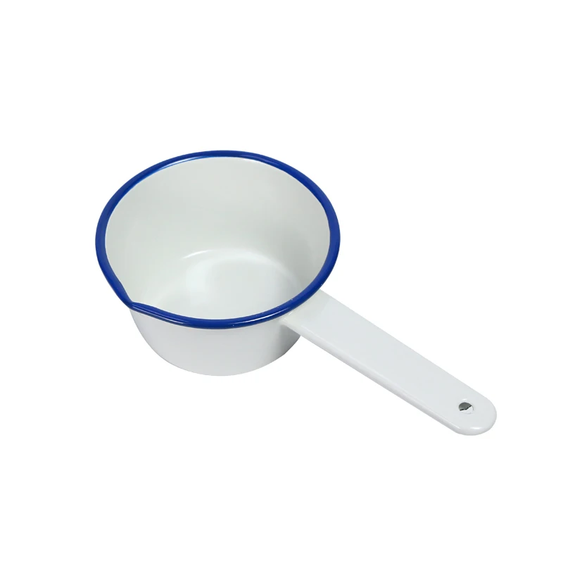 Эмалированная мини-кастрюля с антипригарным покрытием для молока бытовая