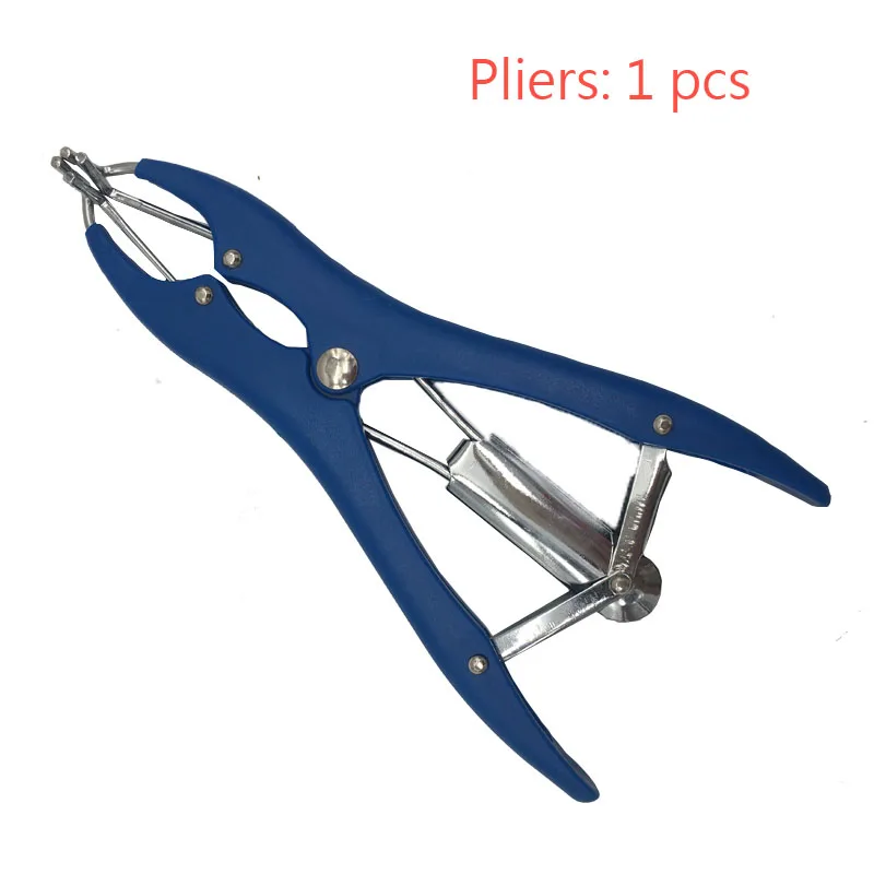 1 pliers 500 шт Пятачок корова овца кастрация кольца резиновое кольцо оборудование для кастрации сельскохозяйственных животных - Цвет: 1 pliers