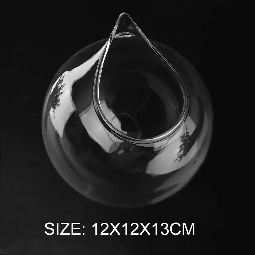 

Creative Transparent Vase Borosilicate Glass Wall Hanging Fish Tank Clear Vase Home Decorative Oranment