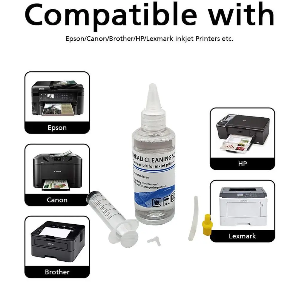 Printerhead Cleaning Fluid Wash Liquid Cartridge Dye Ink for Epson Canon Brother hp Printer Head | Компьютеры и офис
