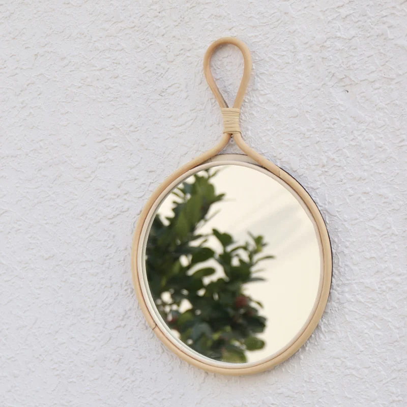 

Зеркало для макияжа тростника зеркало для крыльца круглые зеркала простое креативное милое металлическое украшение для домашней мебели