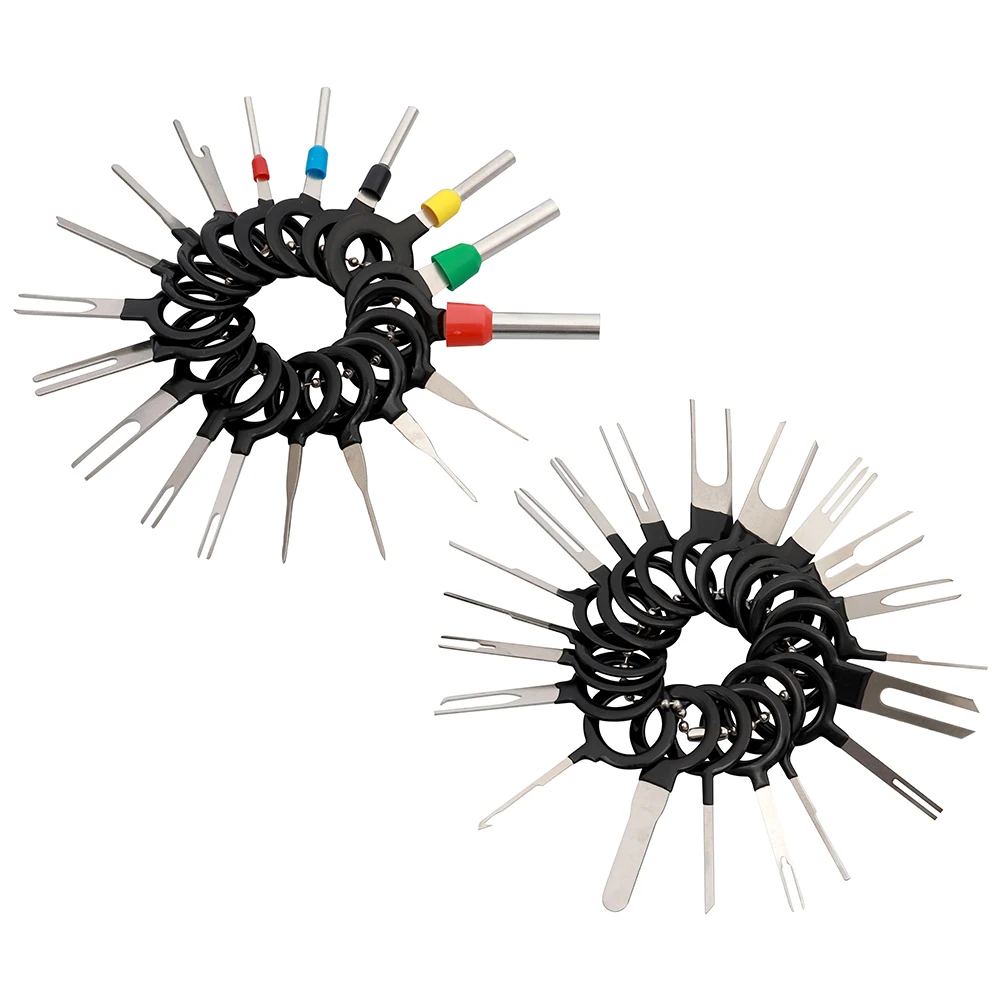 

39pcs/set Crimp Wire Connector Stainless Steel Terminal Removal Tools Handheld Universal Portable Car Accessory Mini Extractor