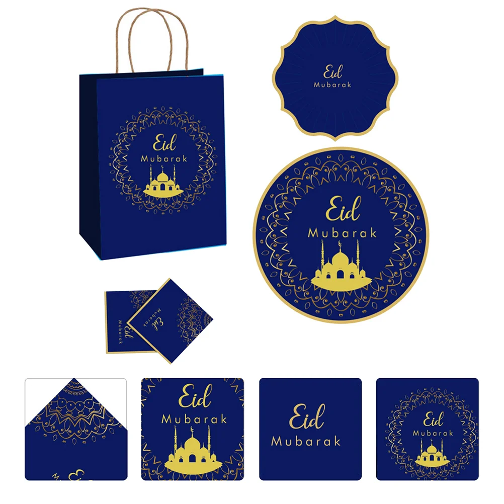 

1 Набор/37 шт. Eid Mubarak столовая посуда одноразовая посуда One-off столовая посуда