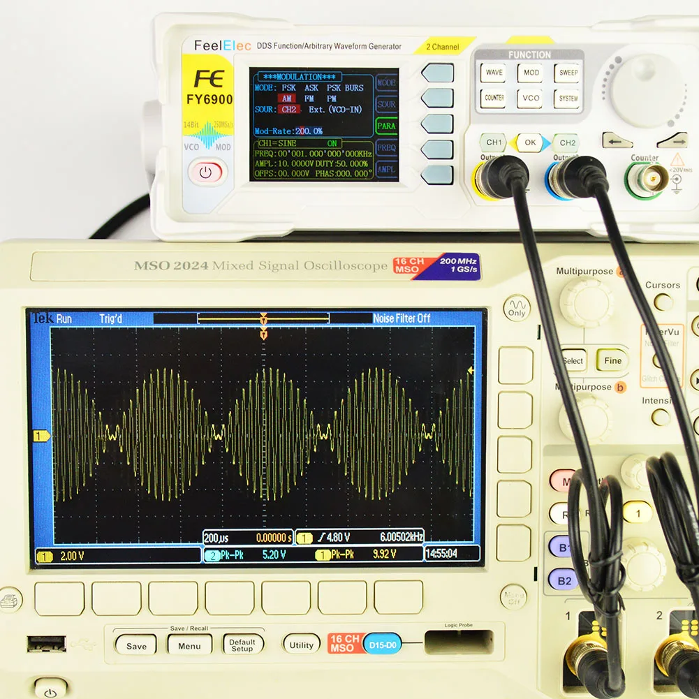 

2 Channel DDS Arbitrary Waveform Pulse Signal Generator Frequency Counter Direct Digital Synthesizer JAN88