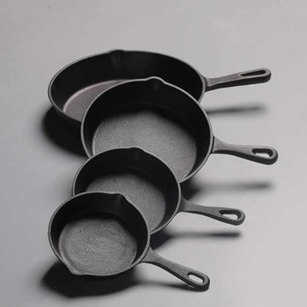 

14/16/20cm Cast Iron Pan Skillet Frying Pan Cast Iron Pot Heavy Duty Professional Seasoned Pan Cookware For Frying Saute Cooking