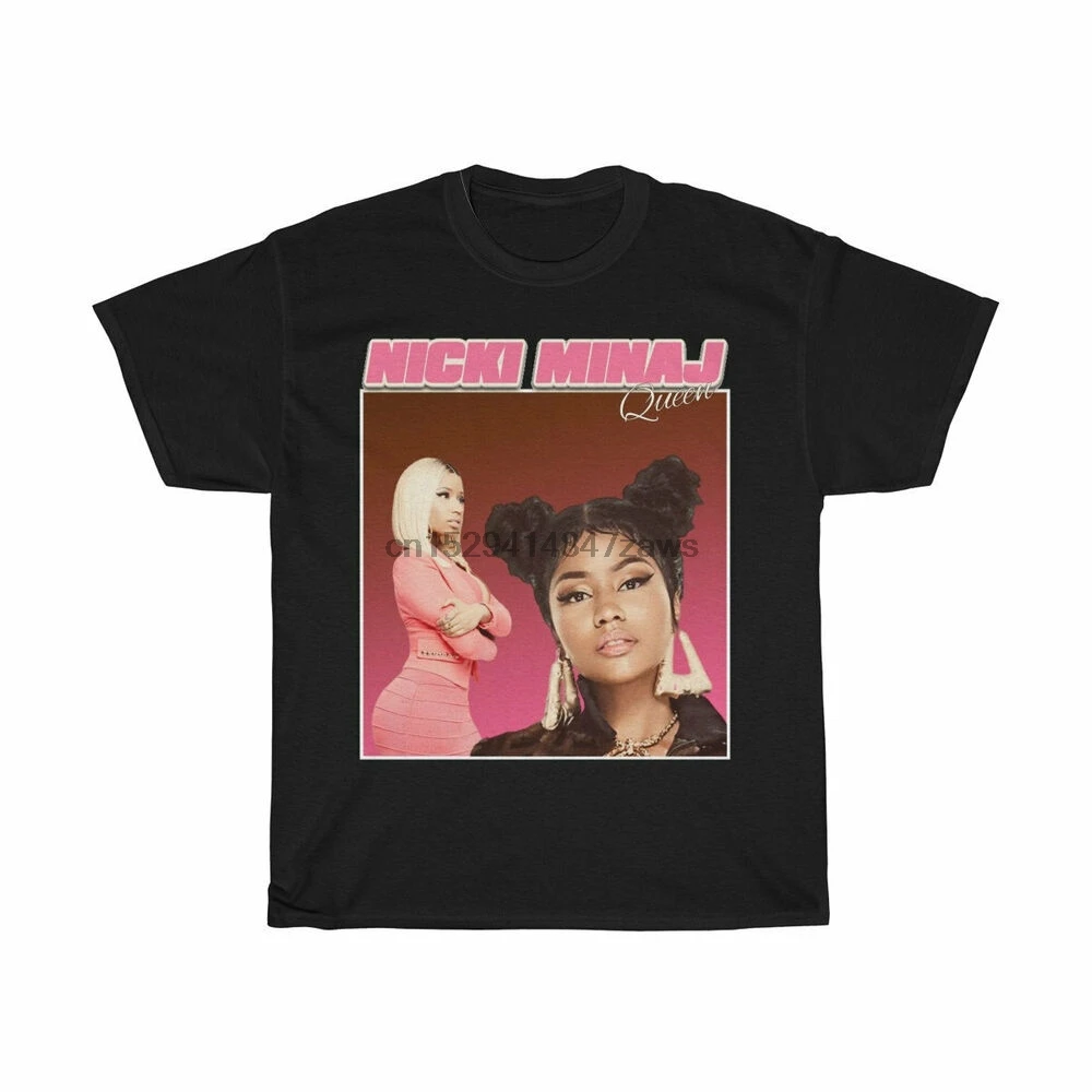 

Nicki Minaj 90s Vintage Unisex Black T-shirt Women Mens S-4XL FF2178