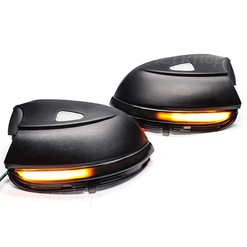 

2Pcs For VW Passat B7 Scirocco MK3 CC EOS For Beetle Dynamic Blinker LED Turn Signal Light Side Mirror Indicator Sequential