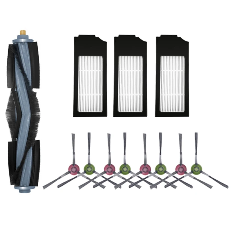 

12PCS for ECOVACS DEEBOT X1 TURBO X1 OMNI Robot Vacuum Cleaner Main Brush Side Brush HEPA Filter Parts