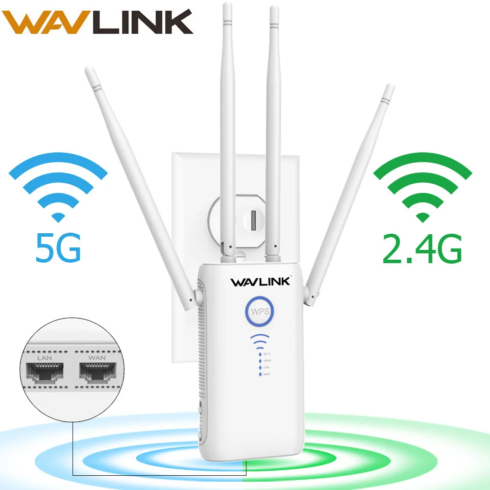 Ретранслятор Wi Fi 1200 Мбит/с точка доступа и удлинитель диапазона двухдиапазонный 2