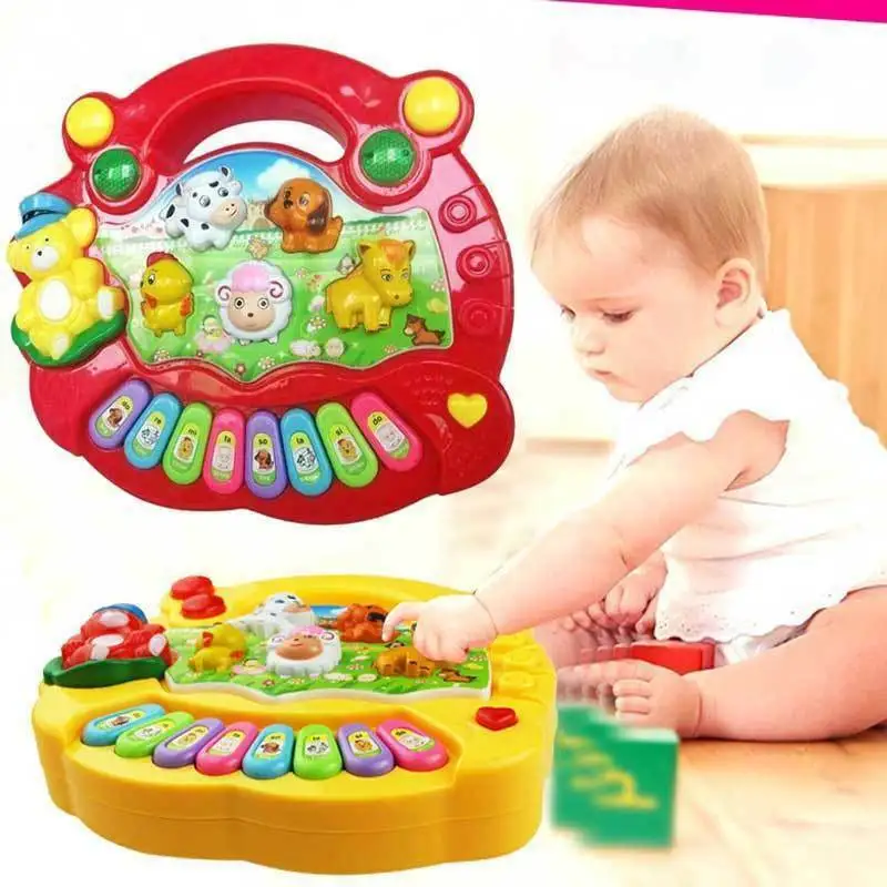 

Children's Educational Animal Farm Piano Music Toy Electronic Organ Baby Playing Instrument Recognition Ability Gifts