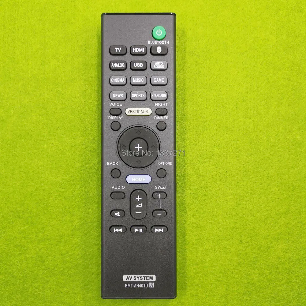 Пульт дистанционного управления RMT AH401U для SONY HT X9000F SA WX9000F Саундбар системы|remote