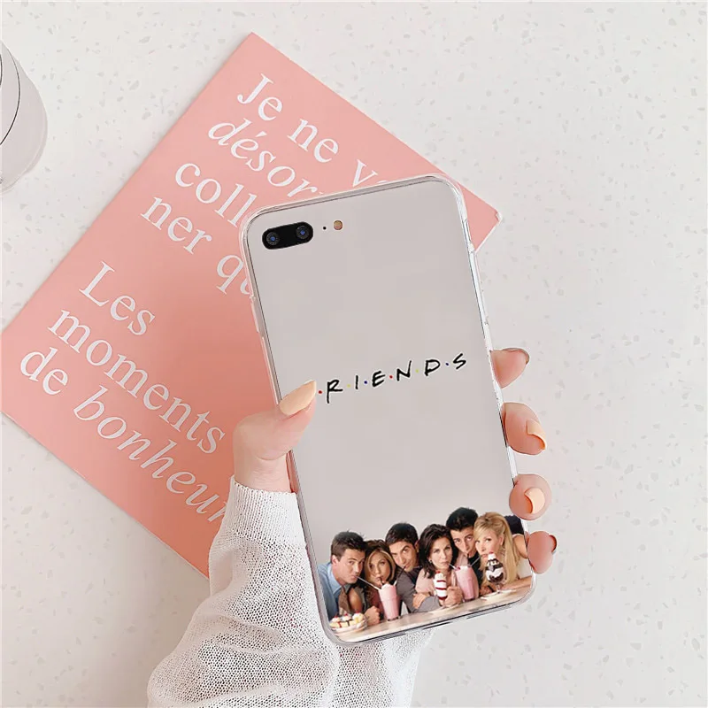 Чехол для телефона iPhone 13 Mini 12 11 Pro XS Max 7 8 6 Plus SE2020 X XR Friends центральный Перк кофе