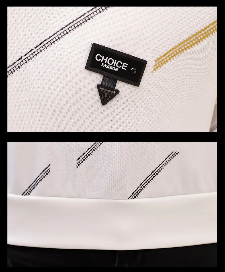 

ZHIJING Printed Cotton Men Hoodies Autumn round Neck Korean Casual Youth Fashion Trend Slim Men Long-Sleeved Sweatshirts Tops