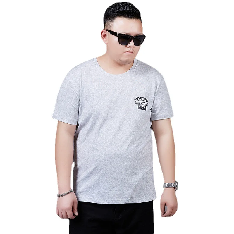 

yards men's short T fertilizer increase a half sleeve T-shirt fatty loose t-shirts BoChao fat fat summer leisure coat