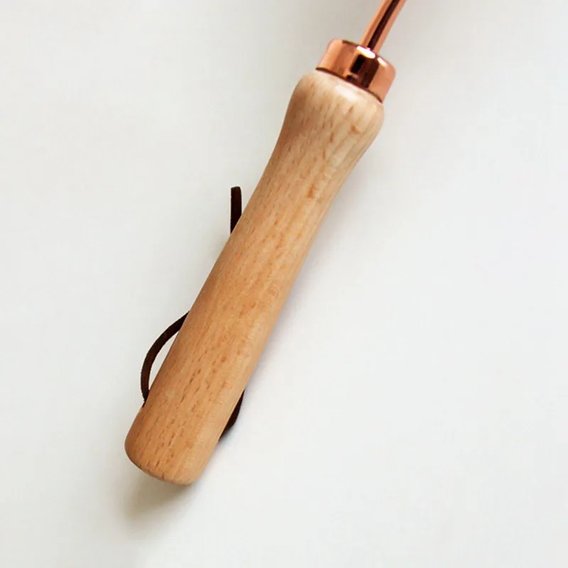 

1PC Stainless Steel Egg Blender with Beech Handle Spiral Manual Cream Whisk Stirrer Baking Tool for Baking Cooking