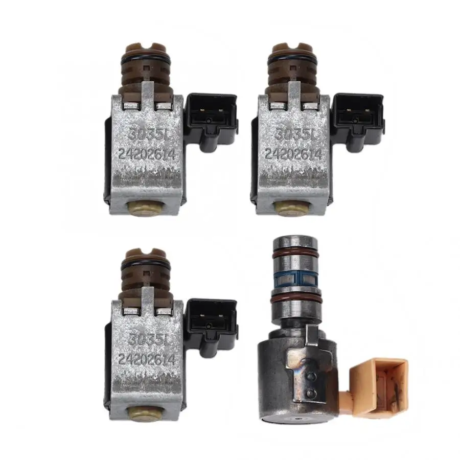 Автомобильный клапан 4 шт. электромагнитный коробки передач 4T60E подходит для