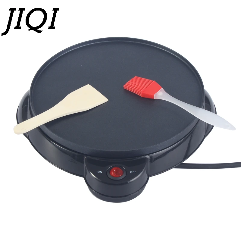 JIQI electric pancake maker Crepe Maker Baking Pan Kitchen tools spring roll machine egg roll machine cake maker EU US adapter