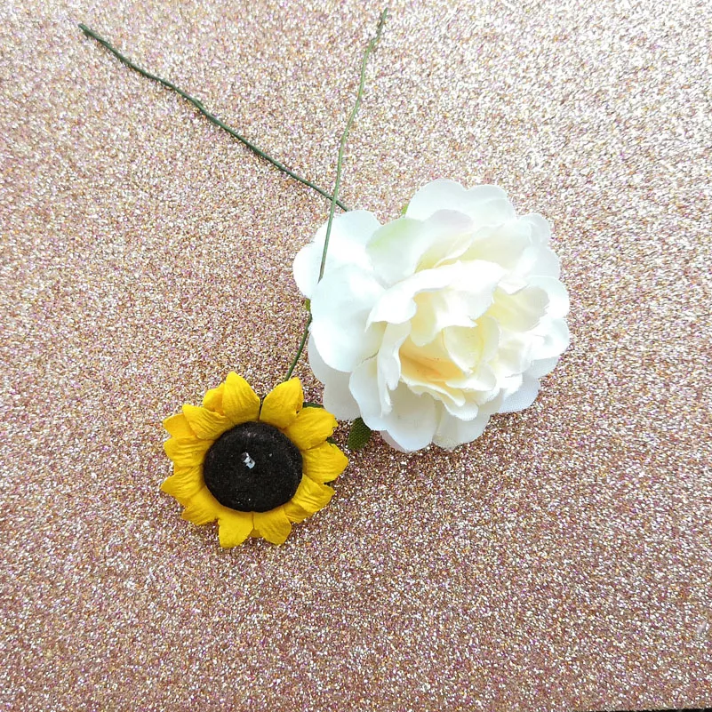 100 шт./лот Искусственные цветы украшение Свадебное приглашение открытка