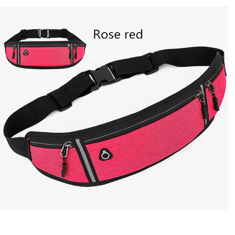 

Professional Sports Belt Pouch Women Fashion Zipper Portable Waist Pack Travel Phone Bag For Outdoor Trailing Running Camping