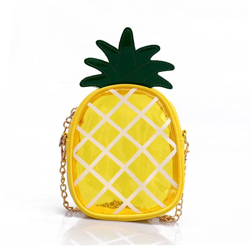 

Pineapple Jelly Bag Girl Chain Crossbody Shoulder Mini Lipstick Bag Purses and Handbags Designer Bag Jelly Purse