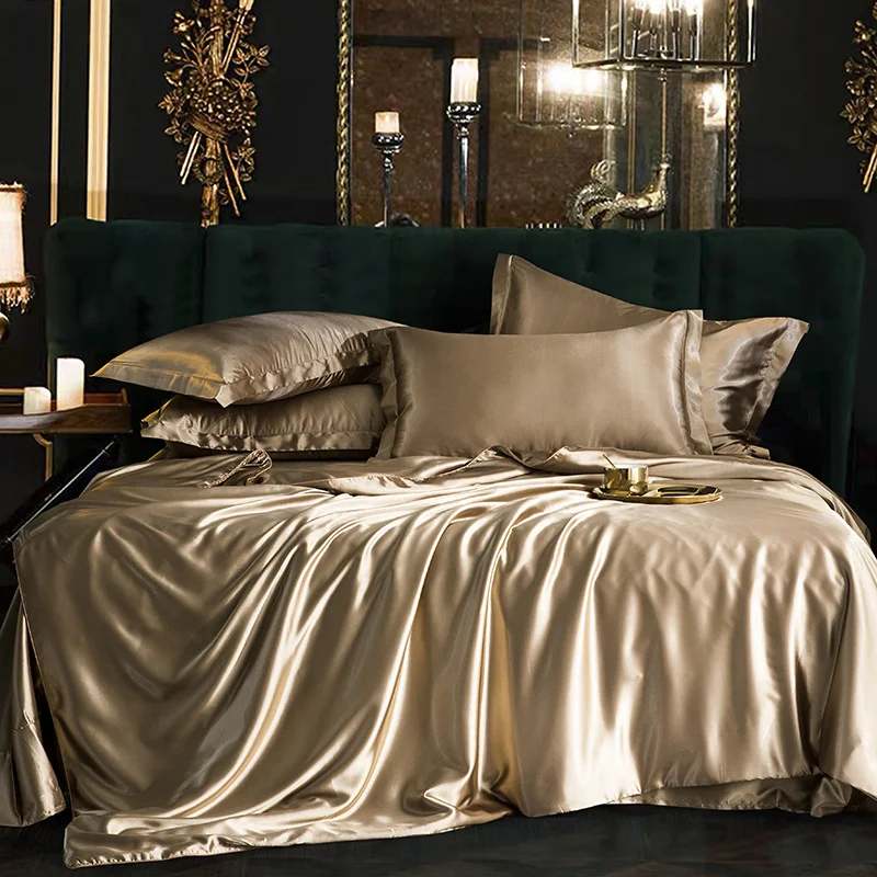 

Luxury mono bedding, soft pillowcase, bed sheet, high-quality quilt cover, household summer bedding.