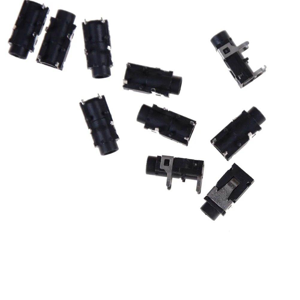 

10pcs/lot 3.5mm Female Audio Connector 4 Pin SMT Headphone Jack Socket PJ-321 PCB Mount Stereo Jack
