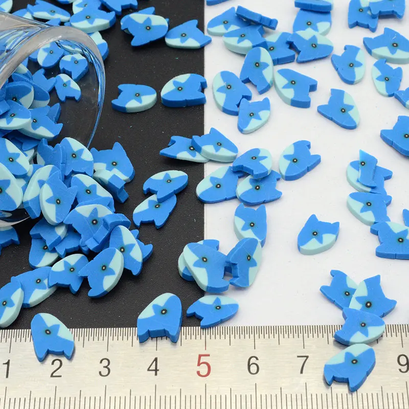 100 г/лот Полимерная глина Акула разбрызгивает прекрасный конфетти для поделок