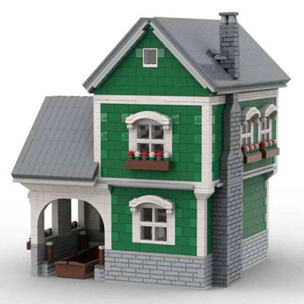 

MOC City Dock-House The Store City Creator Street View MOC Model Building Blocks Compatible MOC Block Toys