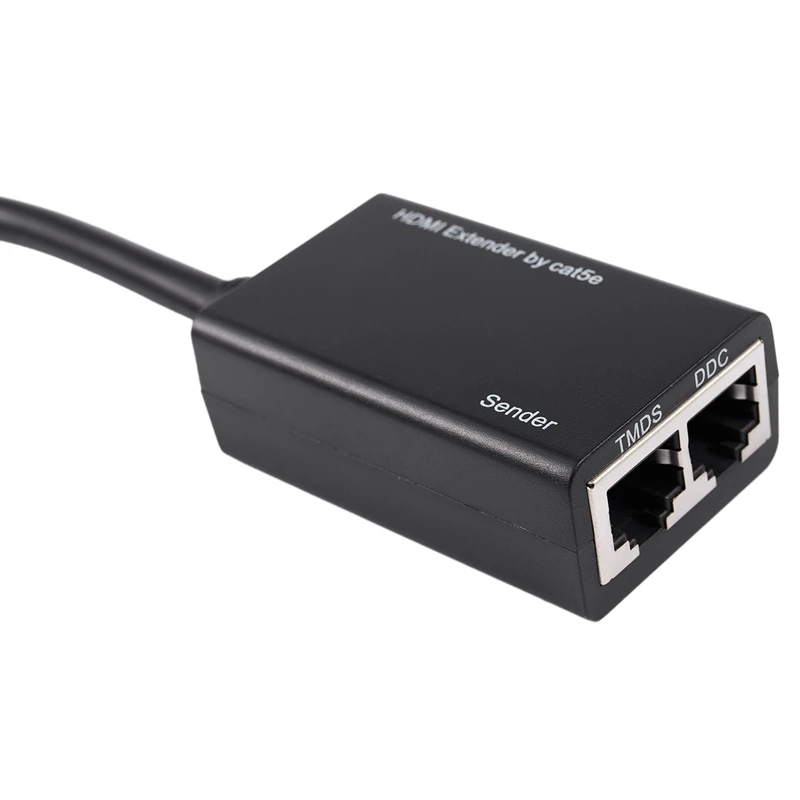 HDMI по RJ45 CAT5e CAT6 UTP LAN Ethernet удлинитель Ретранслятор 1080P 3D до 100 футов | Электроника